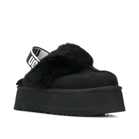 Sale faux fur slingback mules