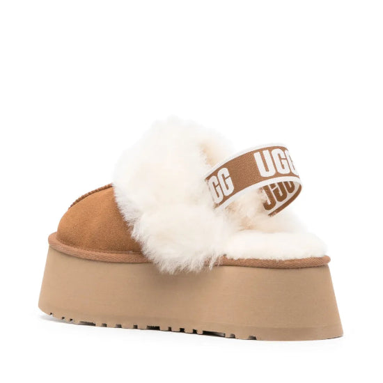 'funkit' suede slippers with 60mm heel and back strap