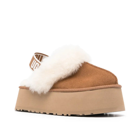 'funkit' suede slippers with 60mm heel and back strap