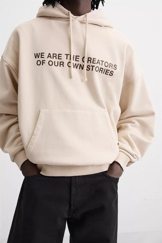 Zara Oversized Hoodie Printed | Begie