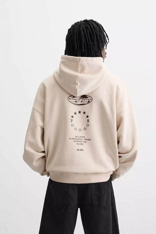 Zara Oversized Hoodie Printed | Begie