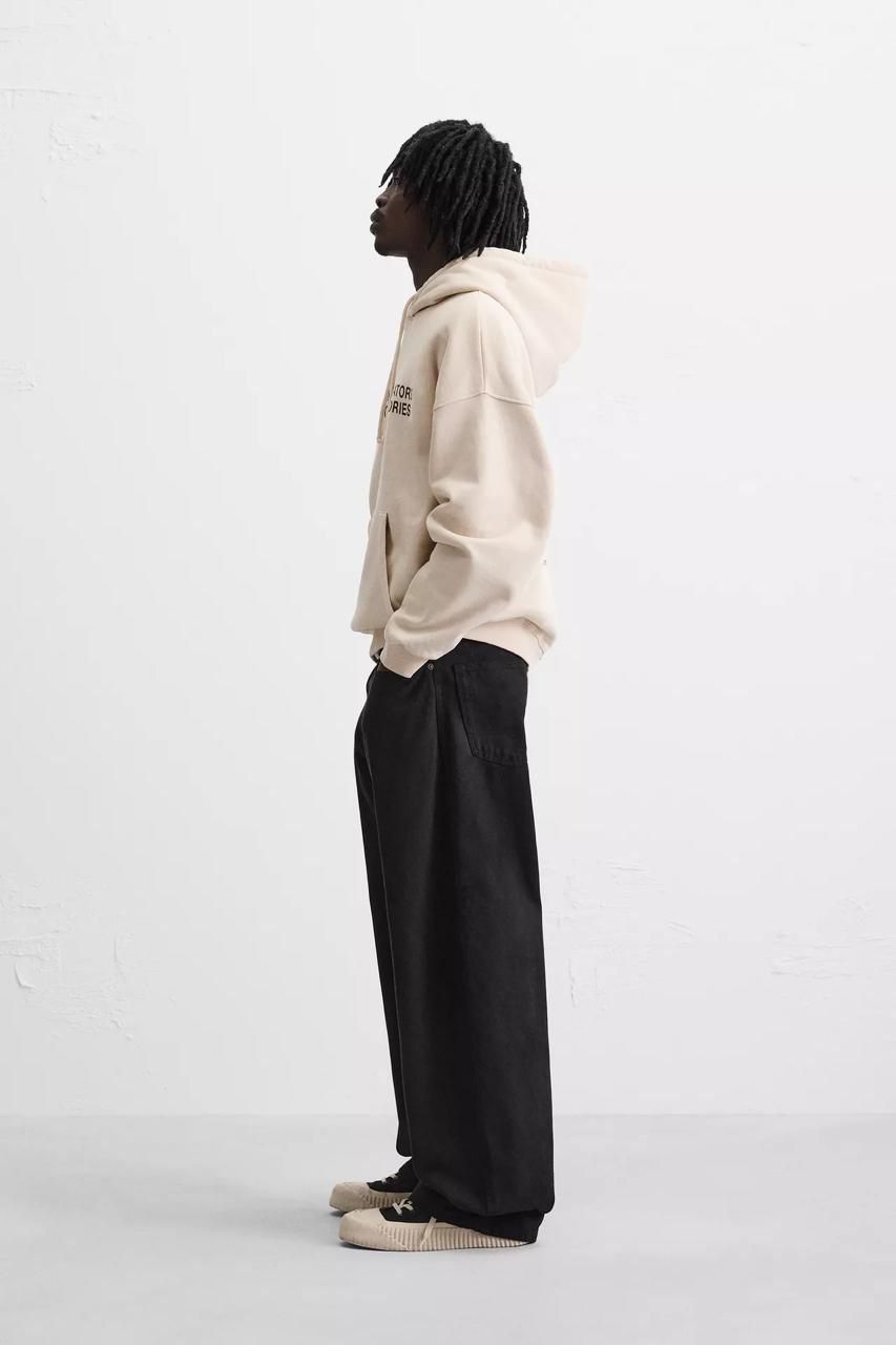Zara Oversized Hoodie Printed | Begie