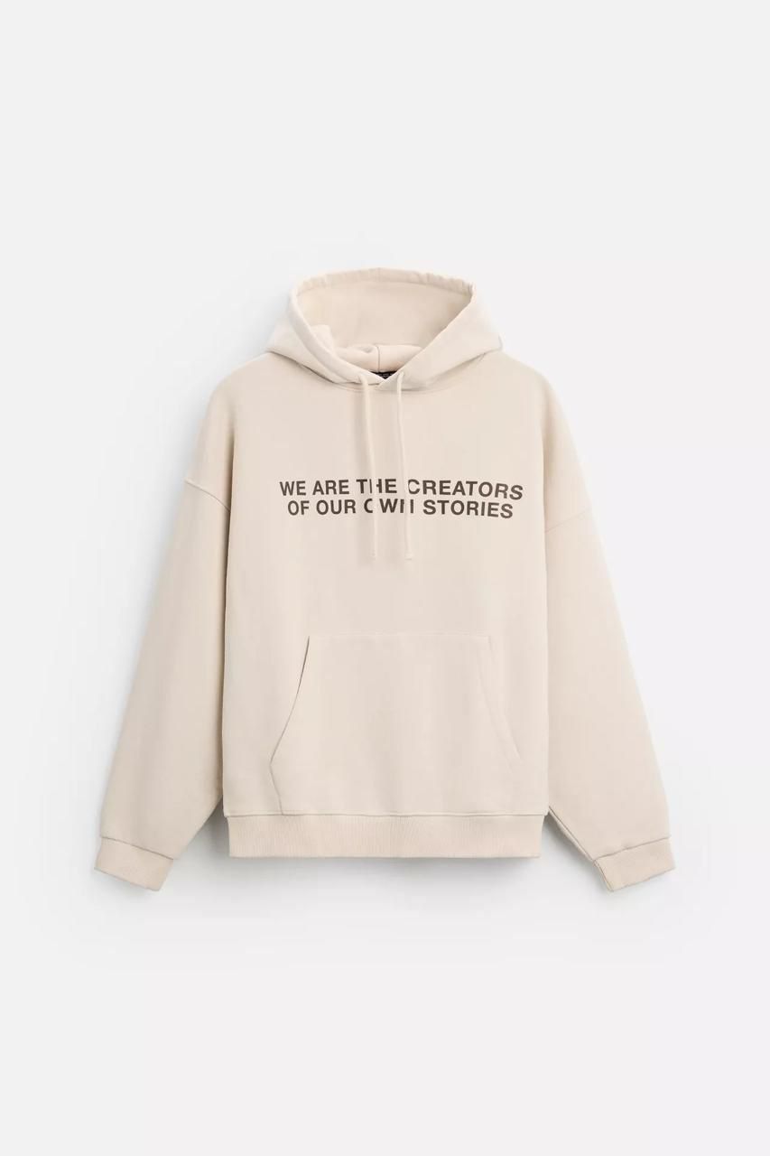 Zara Oversized Hoodie Printed | Begie