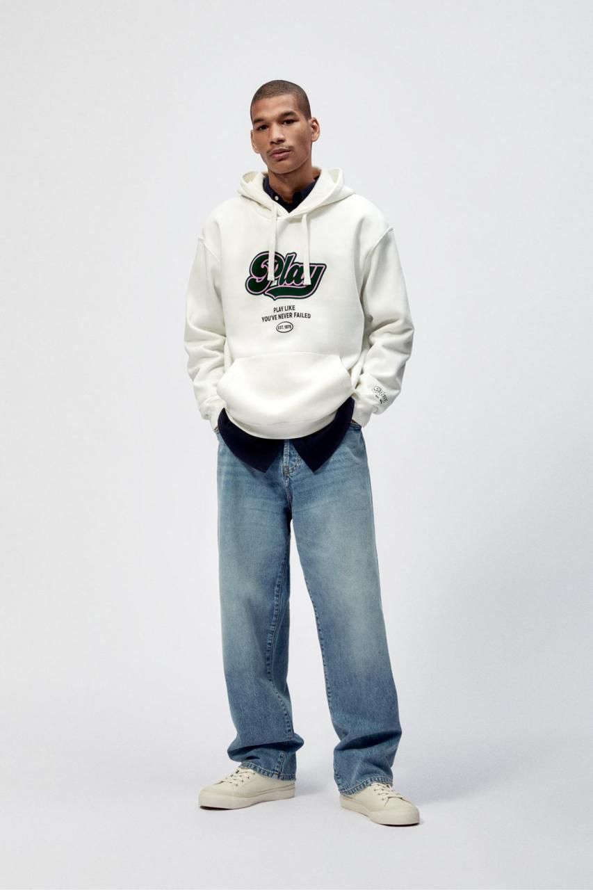 Zara Oversized Hoodie Printed | Play