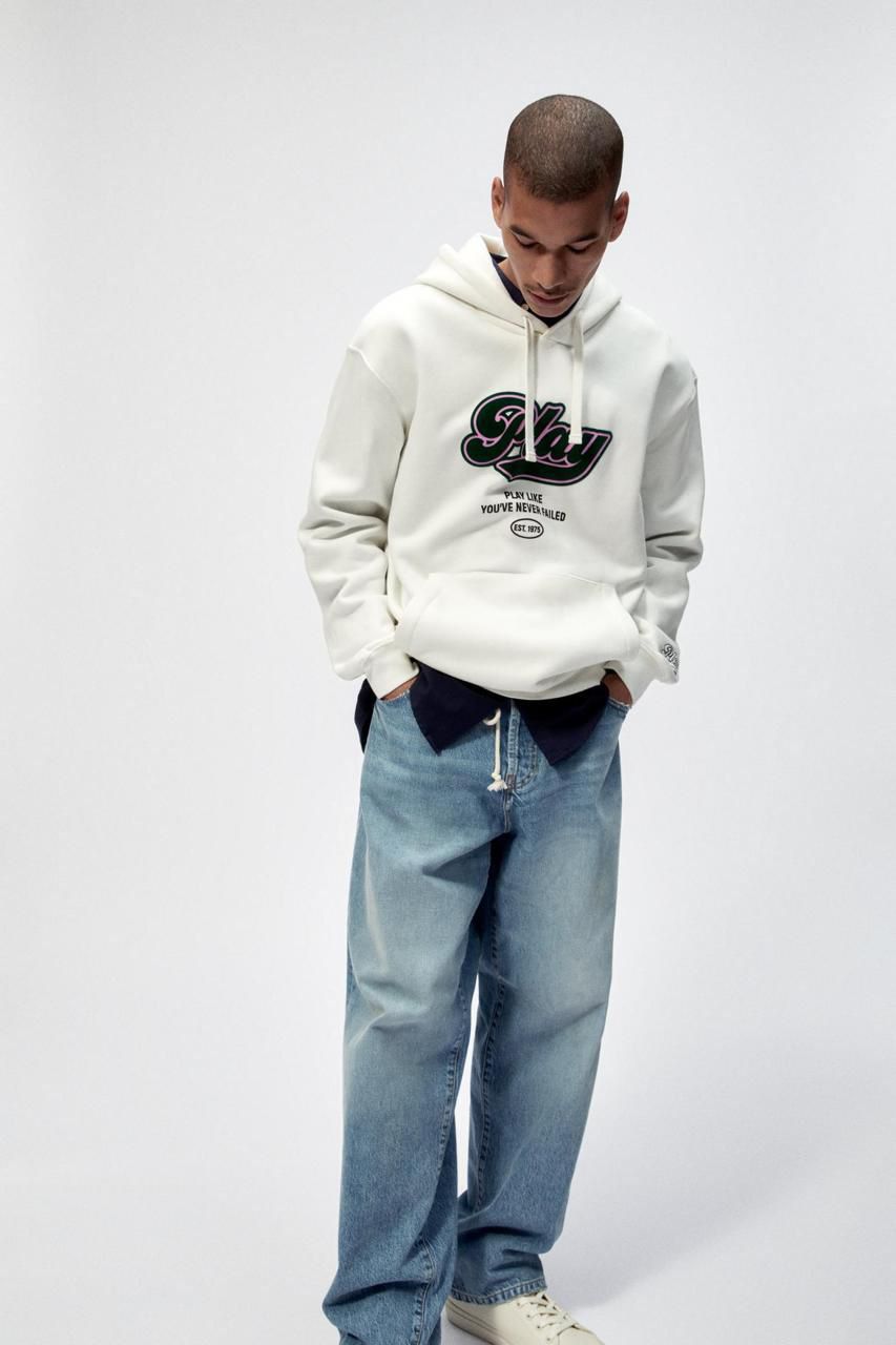 Zara Oversized Hoodie Printed | Play