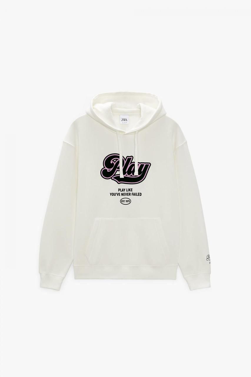 Zara Oversized Hoodie Printed | Play