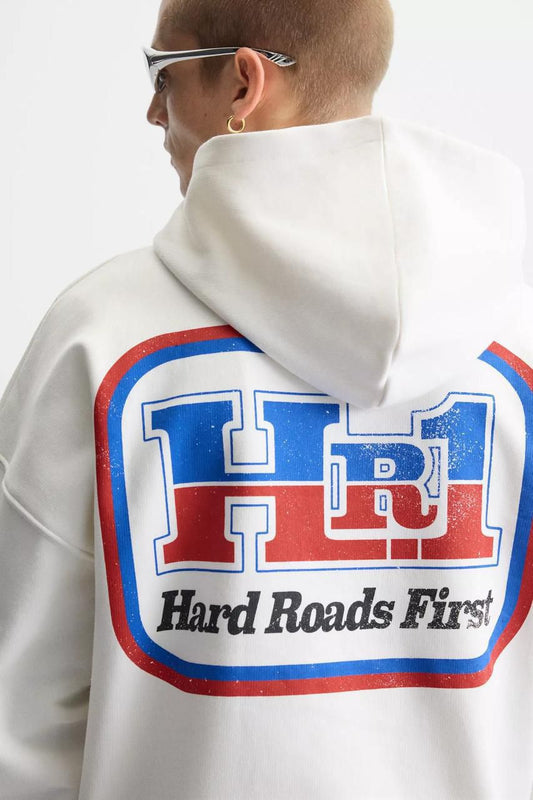 Zara Oversized Hoodie Printed | HR1