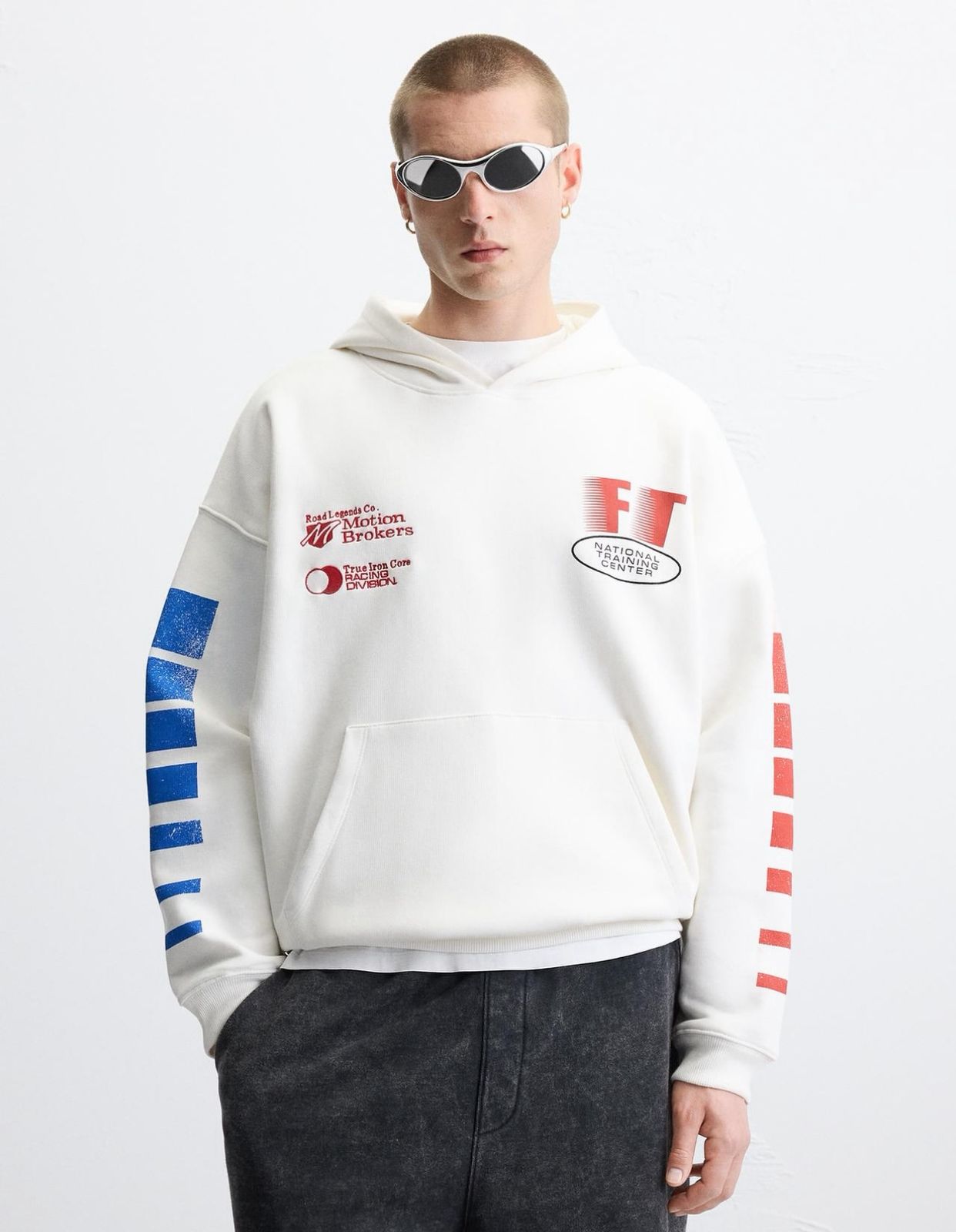 Zara Oversized Hoodie Printed | HR1