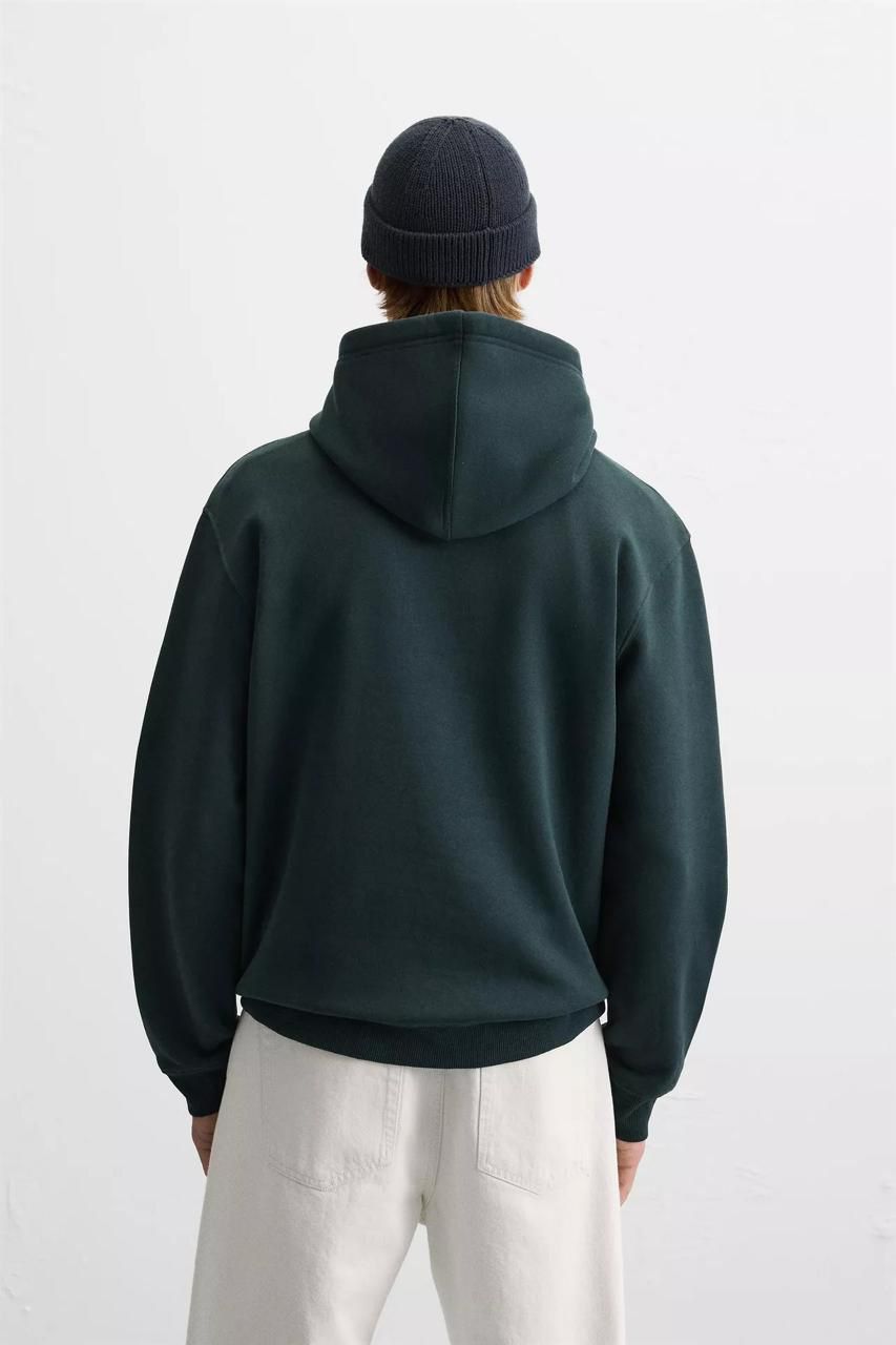 Zara Oversized Hoodie Printed | Green NY