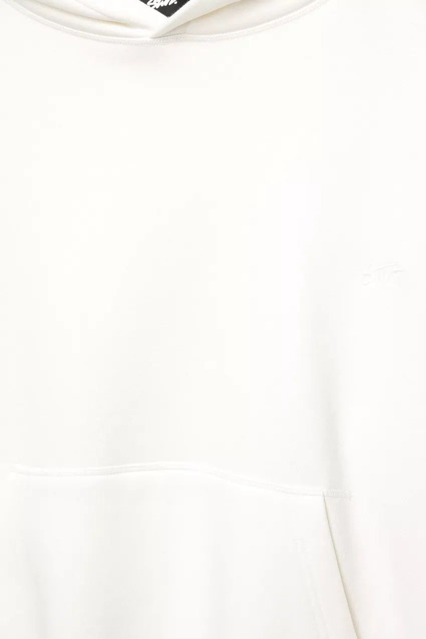 Pull & Bear STWD Box Fit Hoodie | White