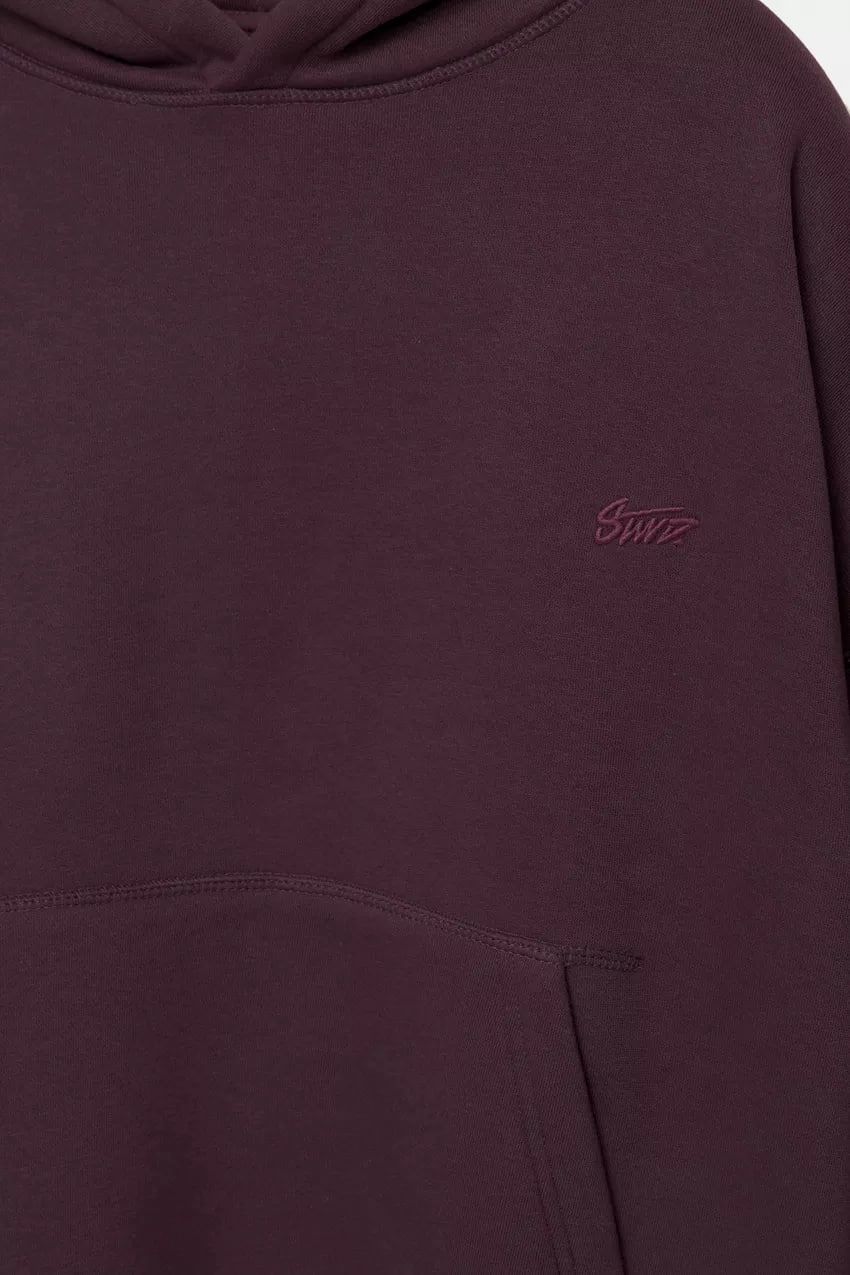 Pull & Bear STWD Box Fit Hoodie | Mauve