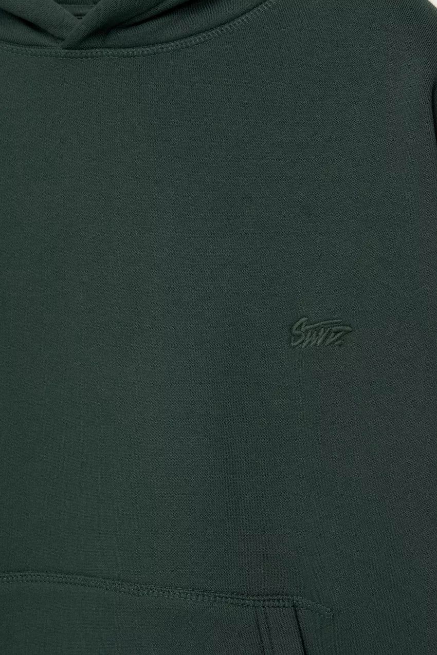 Pull & Bear STWD Box Fit Hoodie | Green