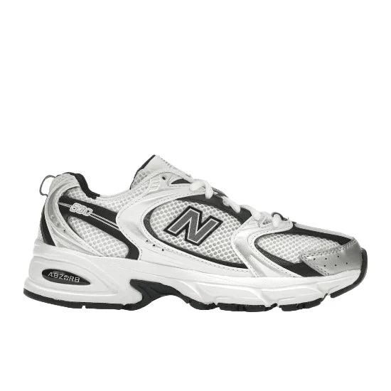 Sale New Balance 530 White Silver Metallic Black